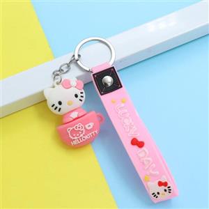 جاکلیدی آویز کیف سیلیکونی کیتی فنجان صورتی 32774