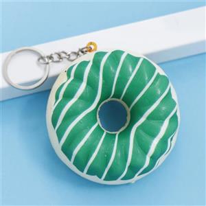 سرکلیدی آویز کیف اسفنجی دونات سبز 37112