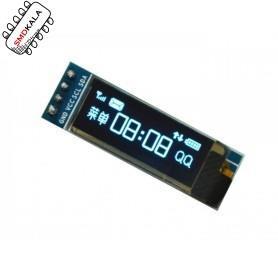 ماژول نمایشگر OLED تک رنگ 0.91 اینچ دارای ارتباط I2C و چیپ درایور SSD1306