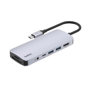 هاب 7 پورت تایپ سی بلکین (نسخه 2) – Connect USB-C 7-in-1 Multiport Hub AVC009fqSGY-V2