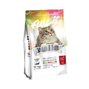 غذا خشک گربه طرح مولتی کالر و حمایتی بسیار باکیفیت برند پولر 300 گرم (بسته‌بندی فروشگاهی زیپ کیپ)