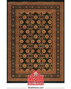 فرش ماشینی 700 شانه فرش بزرگمهر زمینه قرمز لاکی حاشیه سبز مدل کد78101