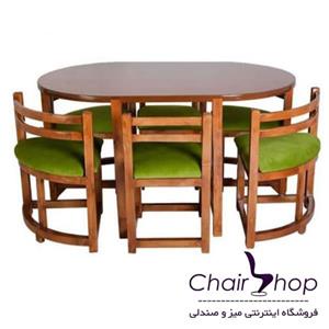 میز و صندلی ناهارخوری کمجا کد 5052 درجه یک