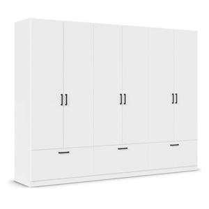 کمد لباس فلفور کابینت مدل MDF-WH-L270cm
