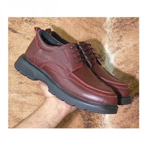 کفش چرم طبیعی مردانه مجلسی مدل بریشکا زرشکی berishka