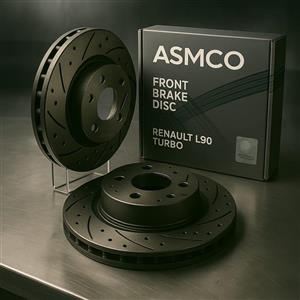 دیسک چرخ ترمز جلو رنو ال 90 سوراخدار آسمکو