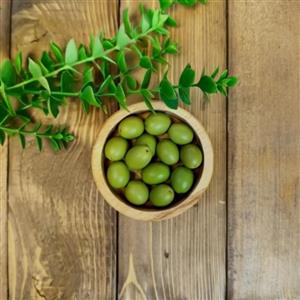 زیتون خوری چوبی گرد 