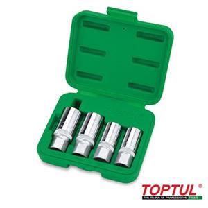 ست 4 عددی بکس بازکننده‌ی پیچ دو سر رزوه تاپ تول TOPTUL مدل GAAI0401