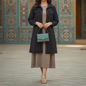 مانتو خطی طرح دیپلمات