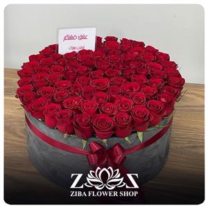 سبد گل رز ۱۰۰ شاخه‌ ای