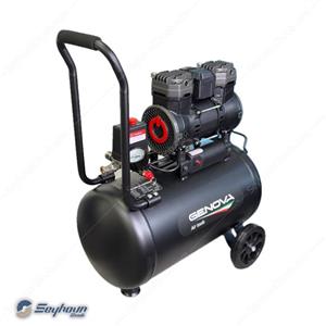 کمپرسور باد 50 لیتری بدون روغن سایلنت 1390 وات 8 بار برند جنووا GENOVA 2-1390BF50