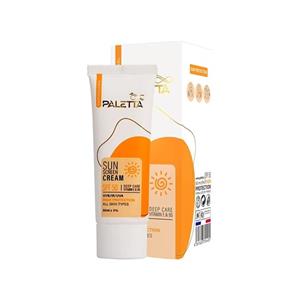 کرم ضد آفتاب بدون رنگ پالتا  SPF 50 مدل High protection مناسب انواع پوست حجم 50 میلی لیتر