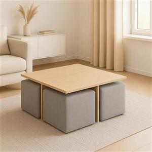 میز جلومبلی پاف دار مدل P4 | برند ارگو