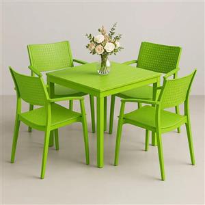 ست چهار نفره میز  و صندلی ایشکا | برند بابل‌کارپت