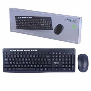 ست کیبورد و ماوس بی سیم رویال مدل KM-870
