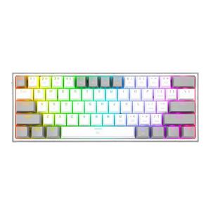 کیبورد گیمینگ ردراگون K617 FIZZ WHITE-GREY RGB