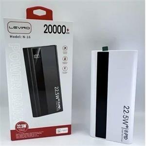 پاوربانک 20000 میلی آمپر Levino مدل N-16