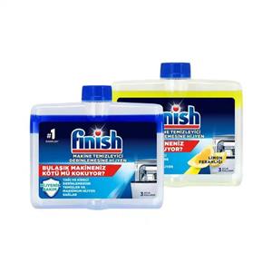 مایع جرم گیر ماشین ظرفشویی فینیش مدل Hijyenik Bakim حجم 250 میلی لیتر مجموعه 2 عددی