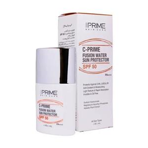 فلوئید ضد آفتاب پرایم مدل فیوژن واتر حاوی ویتامین سی با SPF50 حجم 40 میلی لیتر | Prime Spf 50 Fusion Water Sun Protector