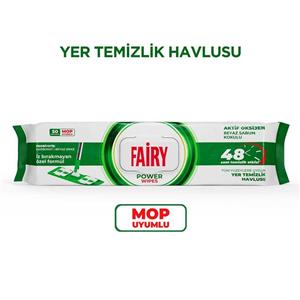دستمال مرطوب مخصوص طی فیری Fairy قابل شستشو رایحه صابون سفید بسته 50 عددی