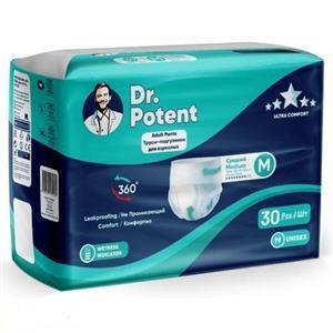 پوشک بزرگسال شورتی دکتر پوتنت سایز متوسط (M) بسته 30 عددی