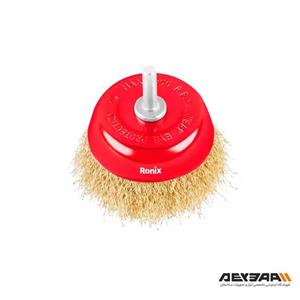 فرچه سر دریلی کاسه ای رونیکس مدل RH-9947 سایز 75 میلی متری