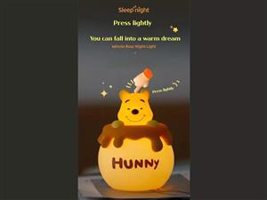 چراغ خواب فانتزی شارژی رومیزی اتاق کودک MYCP2305 Winnie the Pooh