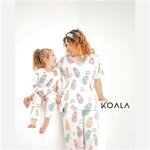 ست راحتی بلوز و شلوار پسرانه دخترانه برند کوالا جنس ریلی نخ پنبه درجه 1