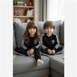 ست بلوز و شلوار دخترانه پسرانه اسپرت آدیداس جنس دورس پنبه درجه 1