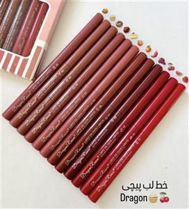 مداد لب دراگون رانی مدل waterproof مجموعه 12 عددی CER