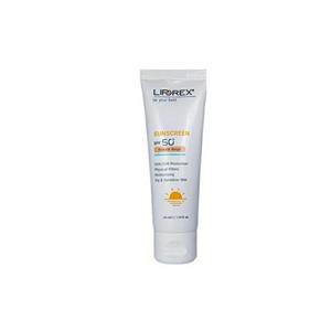 کرم ضدآفتاب SPF50 مناسب پوست‌های خشک رنگی طبیعی حجم 40 میل لیپورکس
