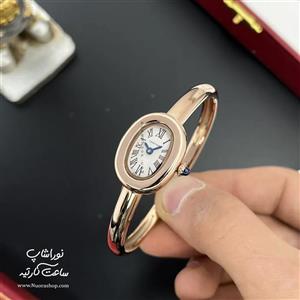 ساعت النگویی کارتیه رزگلد باگنوار Cartier Baignoire