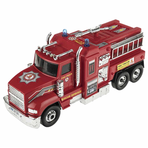 ماشین بازی مدل آتش‌ نشانی پلاستیکی ۶ چرخ