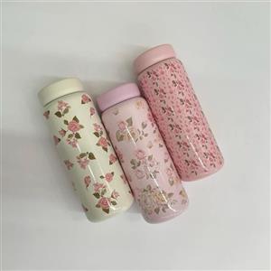 تراول ماگ درب پیچی گلدار 