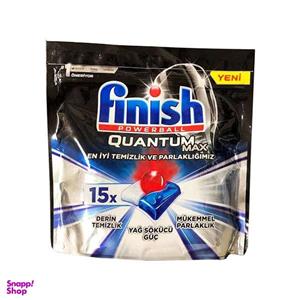 قرص ماشین ظرفشویی فینیش (Finish) مدل Quantum Max بسته 15 عددی