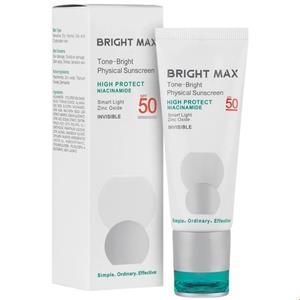 کرم ضد آفتاب SPF50 فیزیکال تن برایت برایت مکس 40 میلی لیتری