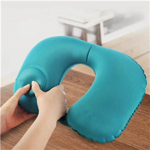 بالش گردنی بادی خودبادشو روکش مخمل Pillow ZJ-33