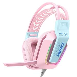 هدست گیمینگ اونیکوما صورتی X13 ONIKUMA PINK