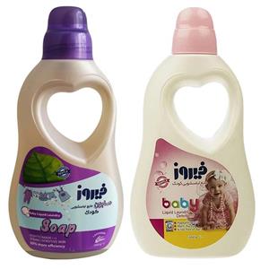 مایع لباسشویی و صابون لباسشویی کودک فیروز مدل اسطوخودوس وزن 1000 گرم DV3مدل 1