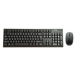 کیبورد و ماوس بی‌سیم تسکو مدل TKM 7019W با سوییچ ممبران، Full Size، پایه‌های قابل تنظیم، حروف حک شده فارسی