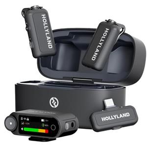میکروفون یقه ای بی سیم Hollyland LARK MAX 2 Ultimate Combo 2-Person Wireless Microphone