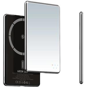 پاوربانک گرین لاین مدل Green Lion Mirror Design 5000mAh Power Bank GNMIRR5KPBBK