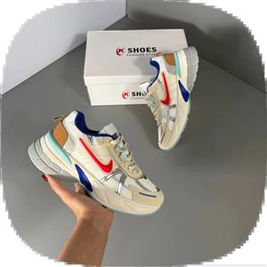 کتونی وی تو کی دخترانه سفید قرمزآبی (215)