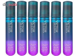 عطر جیبی مردانه ژک ساف مدل Victor حجم 22 میلی لیتر بسته 6 عددی H2N