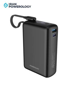 پاوربانک 20000 میلی آمپری پاورولوژی PPBAM22BK ا Powerology Montreal 20000mAh Power Bank (تک/عمده)