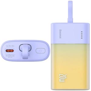پاوربانک 5200 تایپ سی با کابل لایتنینگ 20 وات بیسوس Baseus PPKDC05I P10055601513-00