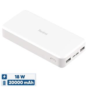 پاوربانک 18 وات شیائومی مدل Redmi ظرفیت 20000 میلی آمپرساعت به همراه کابل تبدیل microUSB Z9Y