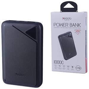 پاور بانک فست شارژ یسیدو YP80 PD 12W ظرفیت 10000 میلی آمپر ساعت