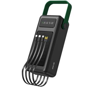 پاوربانک خورشیدی گرین‌لاین مدل GNSLRPB50KBK PB73 ظرفیت 50000 میلی آمپر ساعت