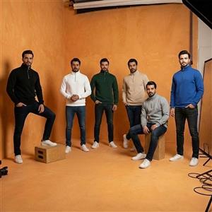 دورس مردانه نیم زیپ مدل Behbod-آبی